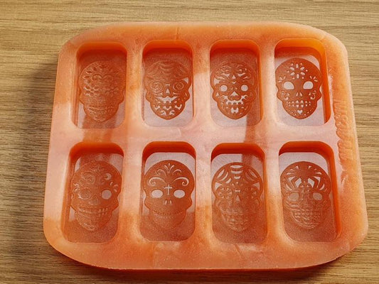 Sugar Skull Wax Melt Silicone Mould - HB Style Size