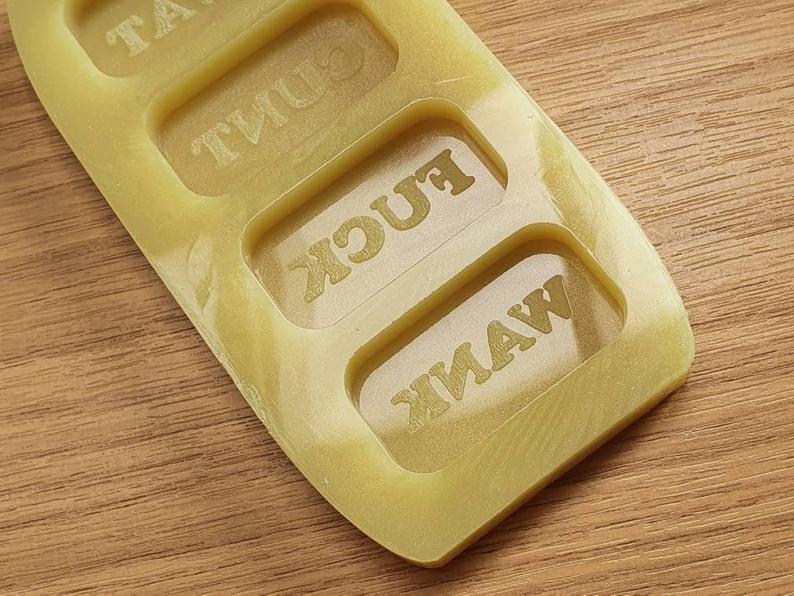 Swear Word / Naughty / Foul Language Wax Melt Silicone Moulds - HB Style Size