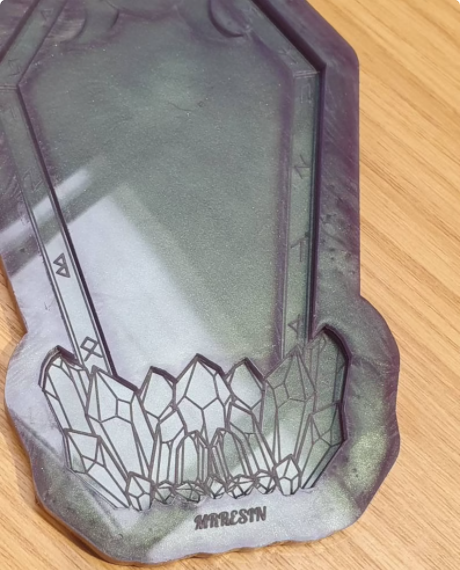 Crystal Rune Trinket / Jewellery Tray Silicone Mould
