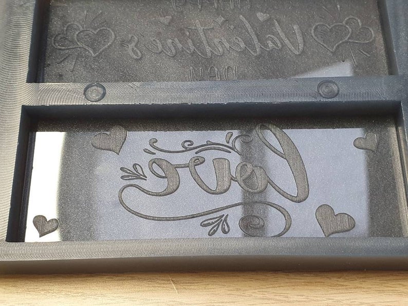 Valentine's Wax Bar Silicone Mould