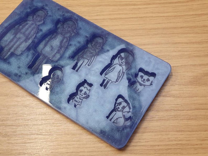 Vampire Horror Halloween Family Silicone Mould