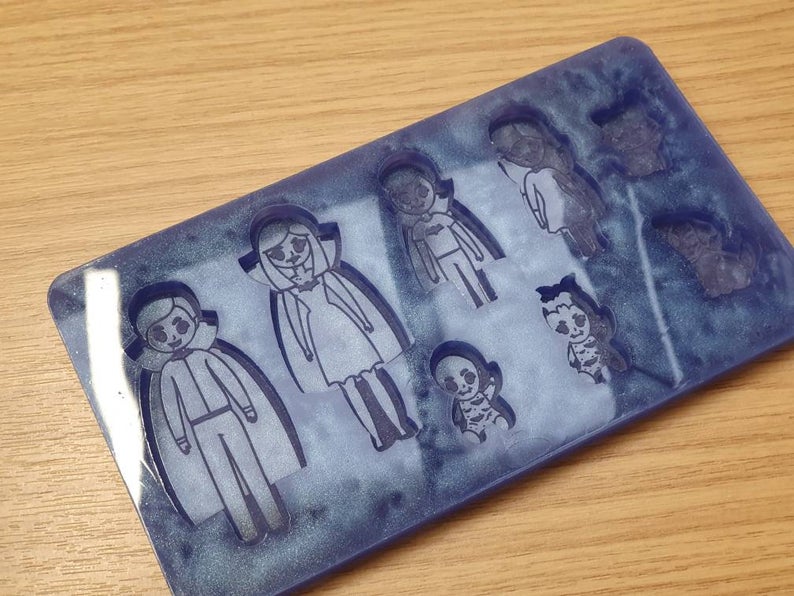 Vampire Horror Halloween Family Silicone Mould