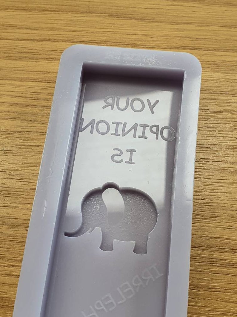 Your Opinion Is Irrelephant Wax Bar Silicone Mould
