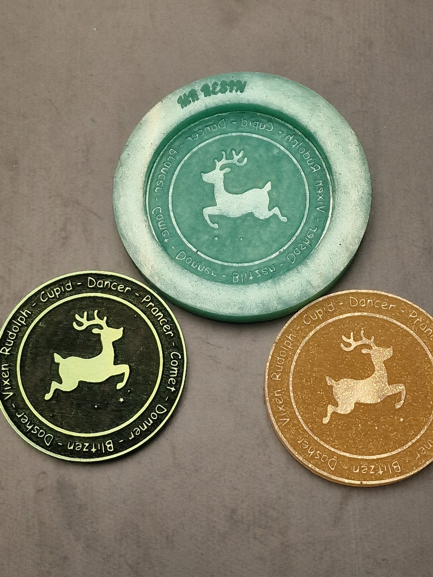 Reindeer token Silicone Mould