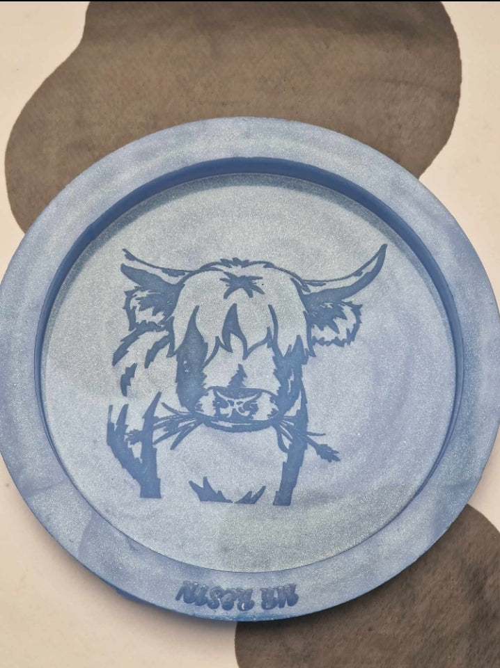 10cm / 100mm Highland Cow Coaster Silicone Mould
