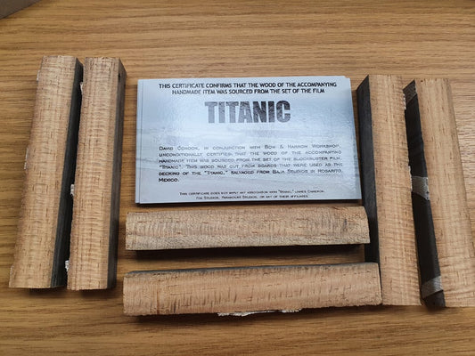 Titanic film set wood blanks