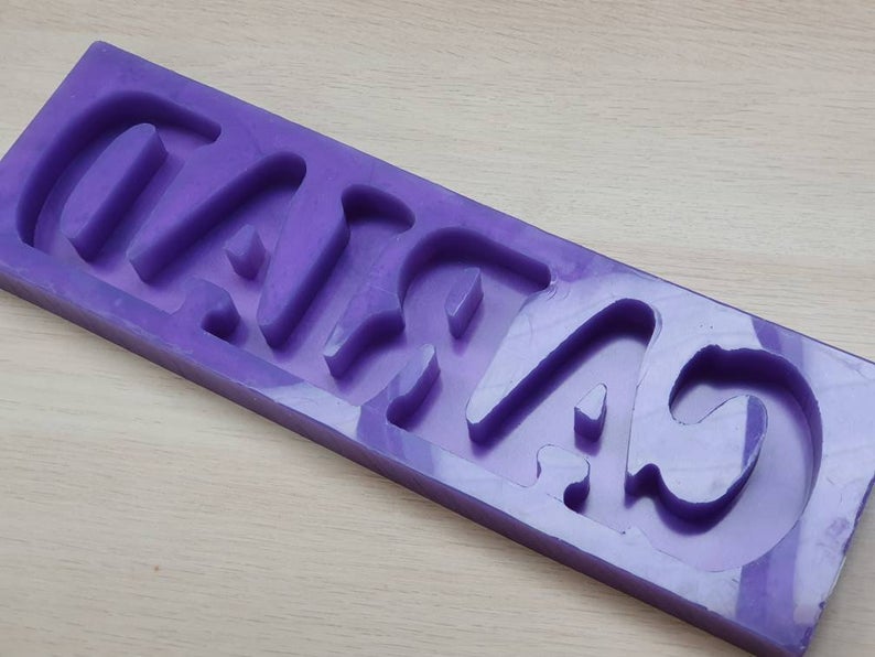 Cariad Freestanding Word Silicone Mould