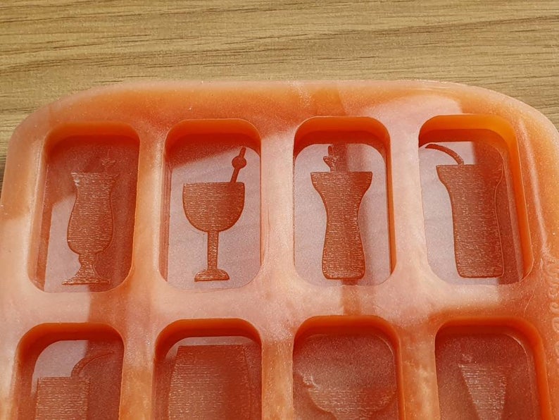 Cocktail Glasses Wax Melt Silicone Moulds - HB Style Size