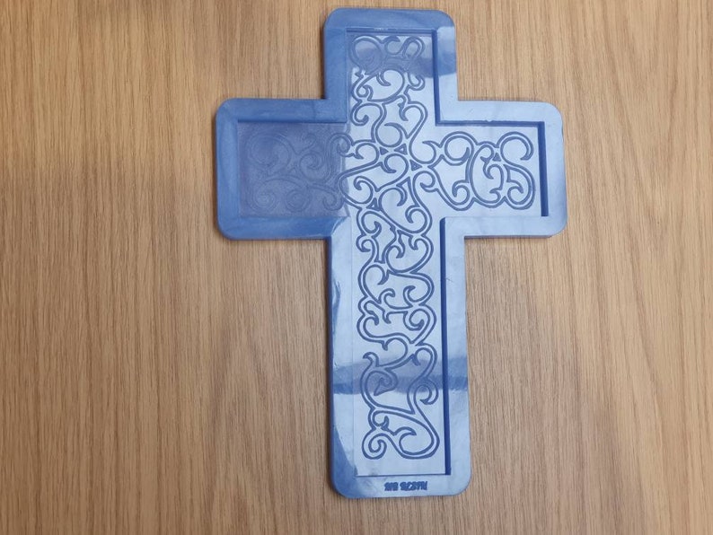 Decorative Cross Plaque Wall Hanging Silicone Mould