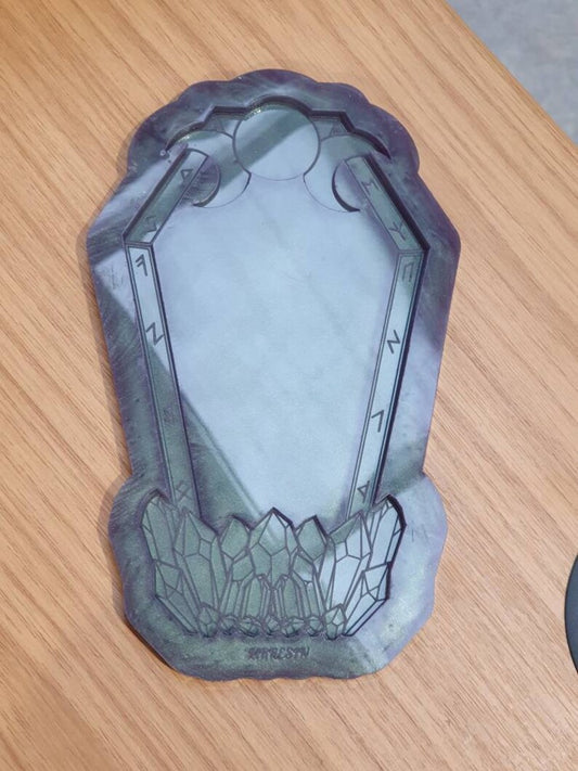 Crystal Rune Trinket / Jewellery Tray Silicone Mould