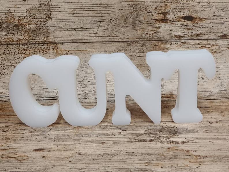 C*nt Swear Freestanding Word Silicone Mould