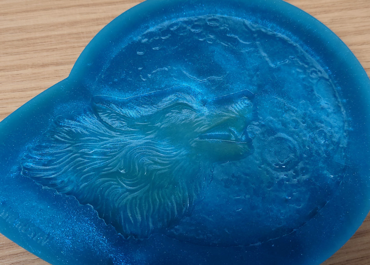 Wolf with Moon Silicone Mould