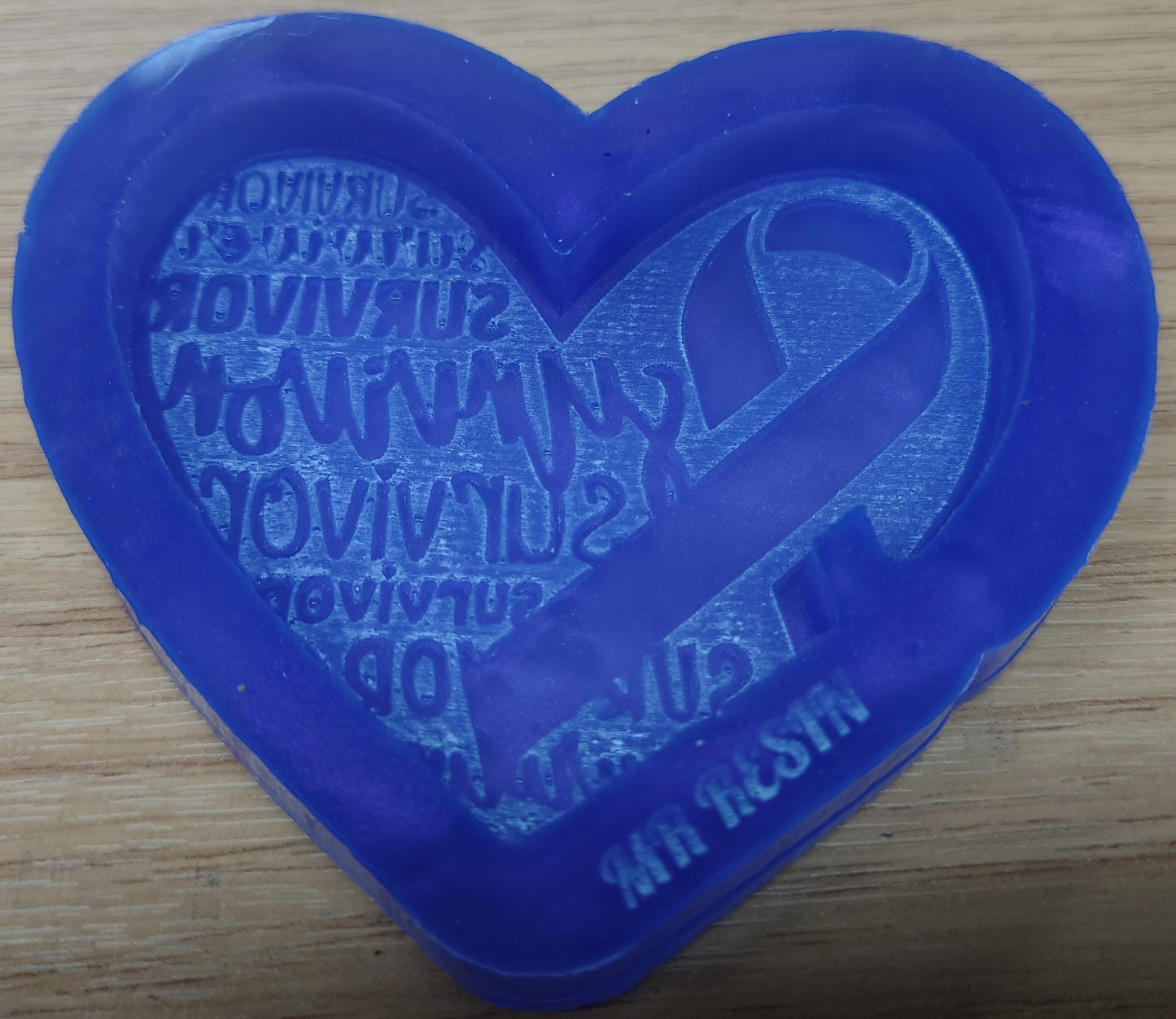 Cancer Survivor Heart Silicone Mould