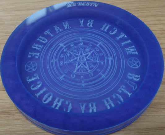Bitch by Choice, Witch by Nature Coaster Silicone Mould