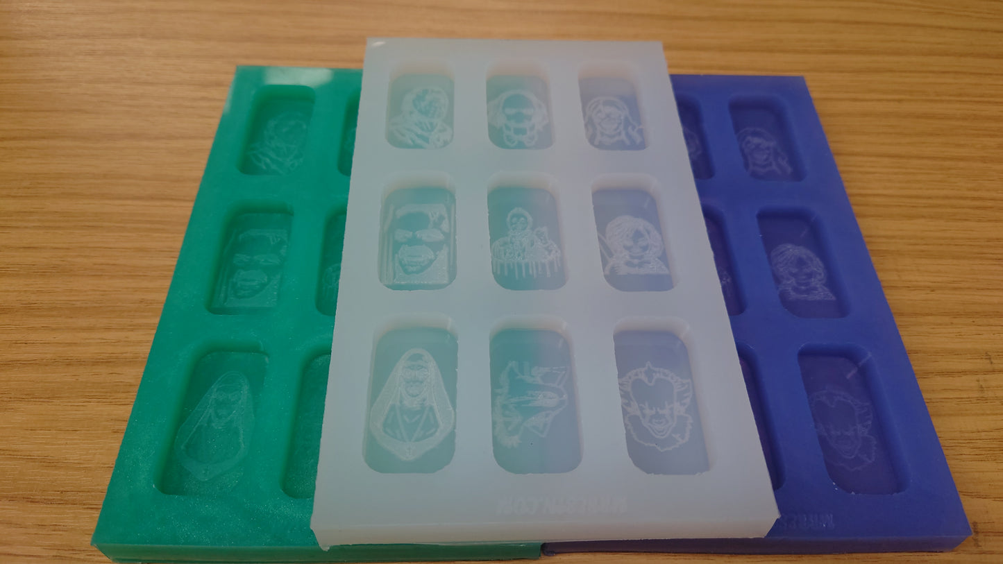 Horror / Halloween Characters HB Style Wax Melt Silicone Mould