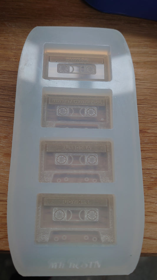 Cassette Tape: Non Love Songs HB Style Wax Melt Silicone Mould