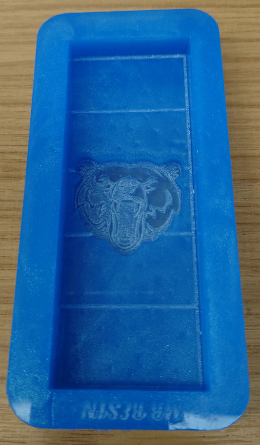 Grizzly Bear Wax Snap Bar Silicone Mould