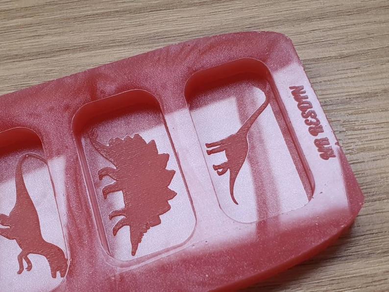 Dinosaur Wax Melt Silicone Mould - HB Style Size