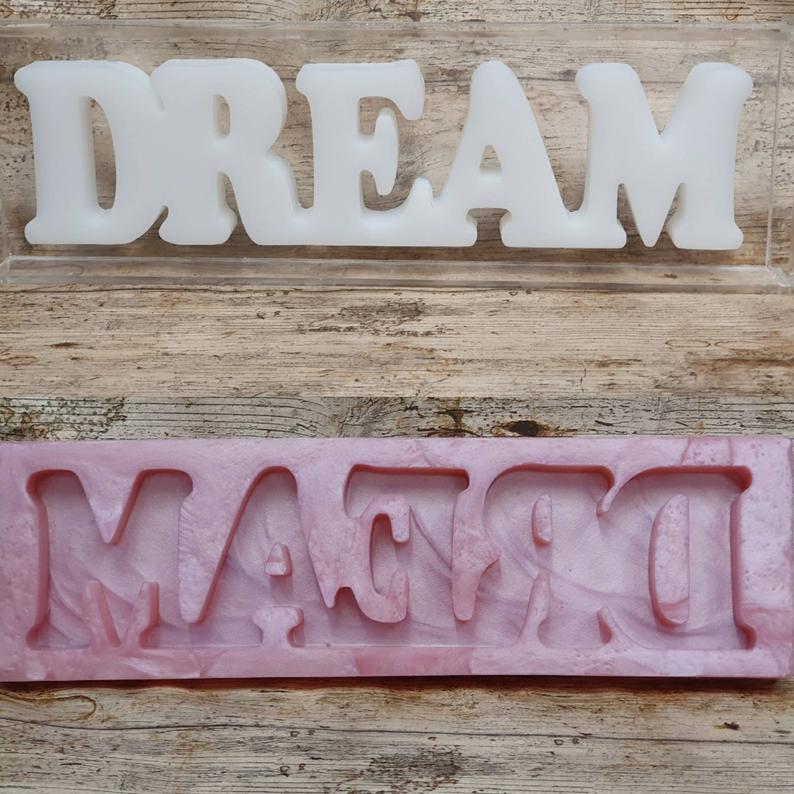 Dream Freestanding Word Silicone Mould