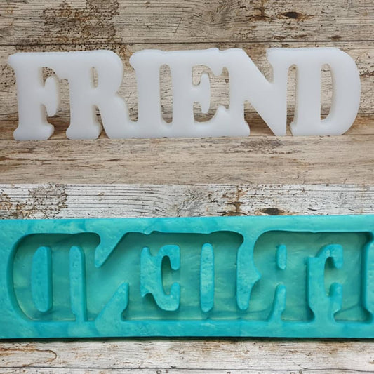 Friend Freestanding Word Silicone Mould