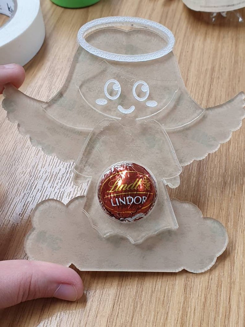 Hanging Angel Ferrero Rocher / Lindt Holder Silicone Mould.