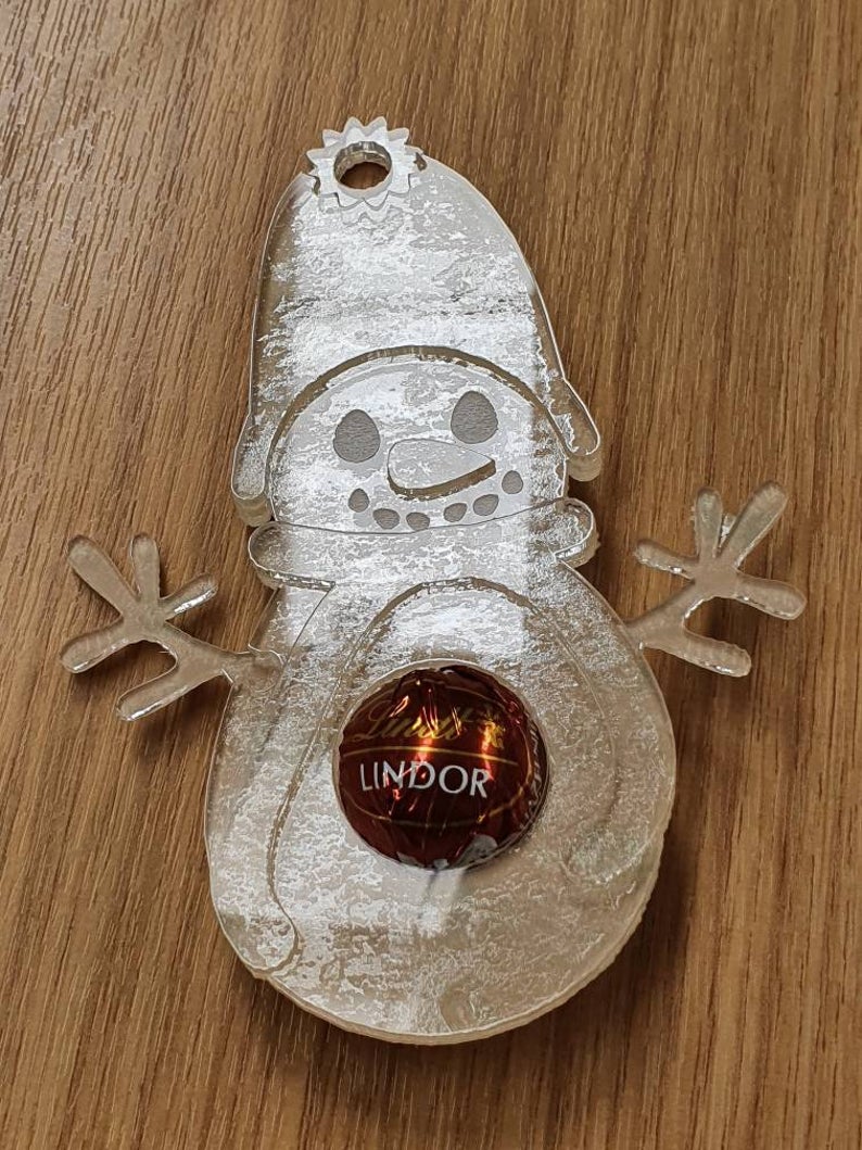 Hanging Snowman Ferrero Rocher / Lindt Holder Silicone Mould