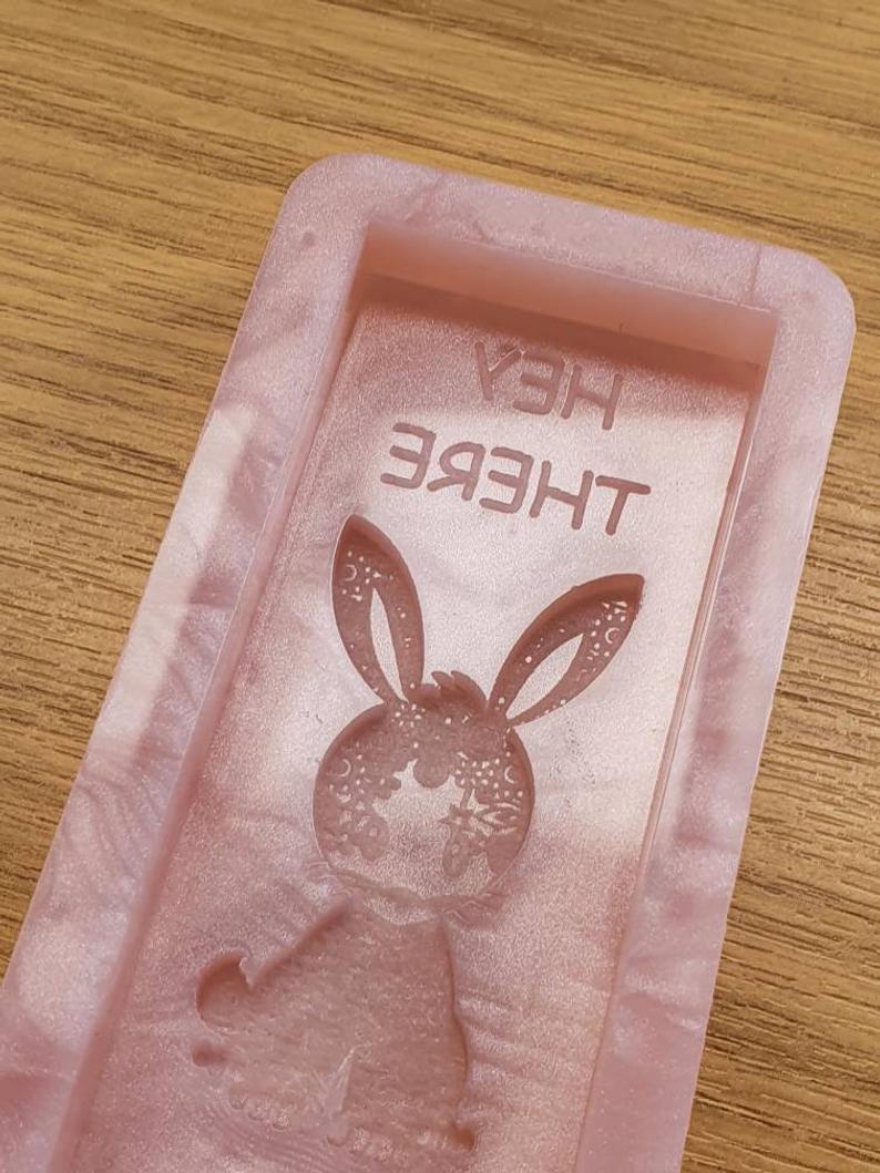 Hey There Hop Stuff Rabbit Wax Bar Silicone Mould