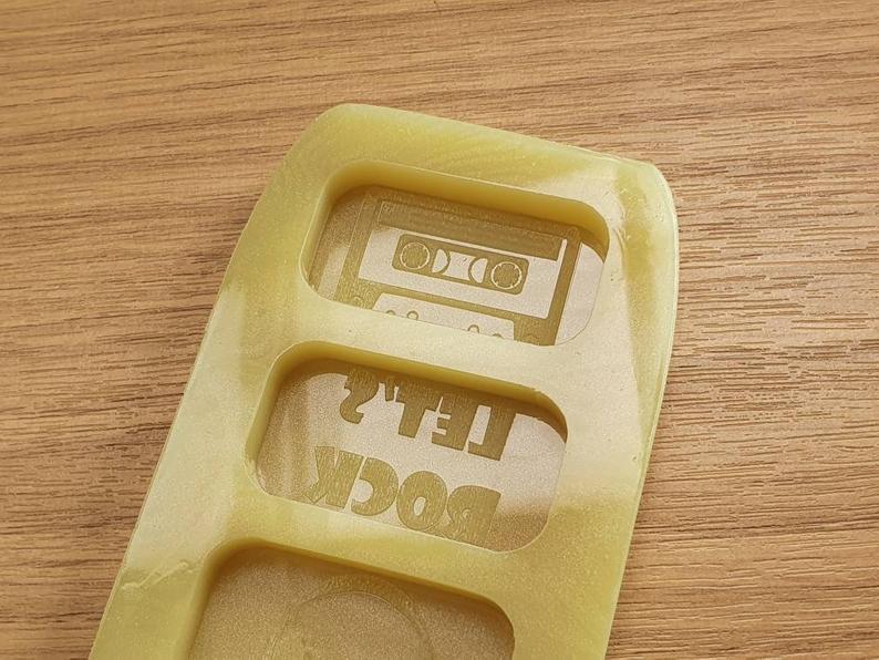 Let's Rock Music Wax Melt Silicone Mould - HB Style Size