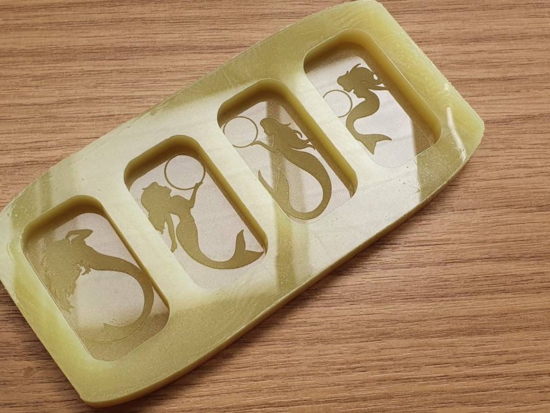Mermaid Wax Melt Silicone Mould - HB Style Size