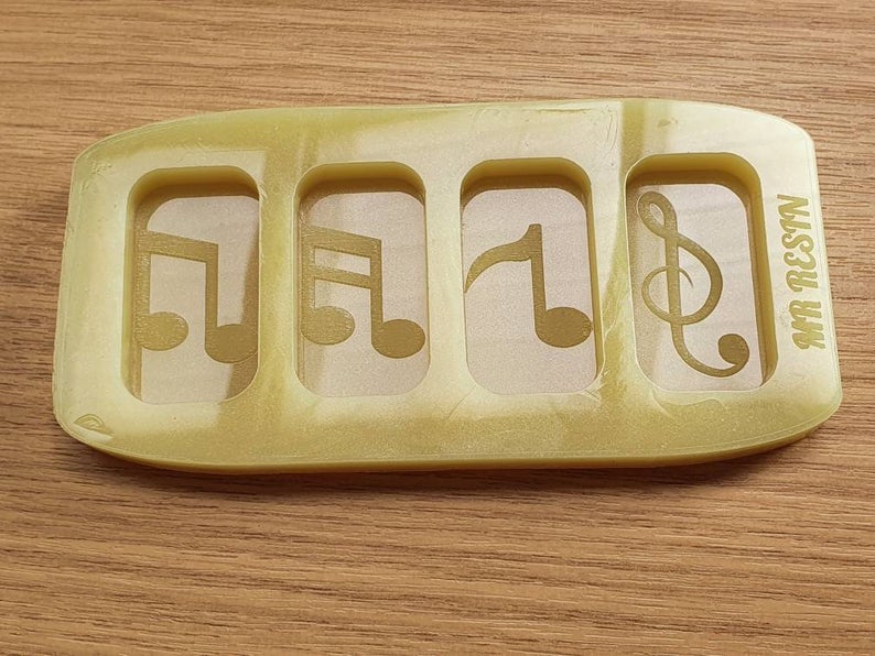 Musical Notes Wax Melt Silicone Mould - HB Style Size