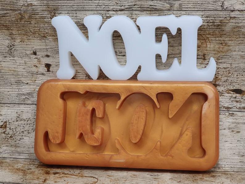 Noel: Christmas Freestanding Word Silicone Mould
