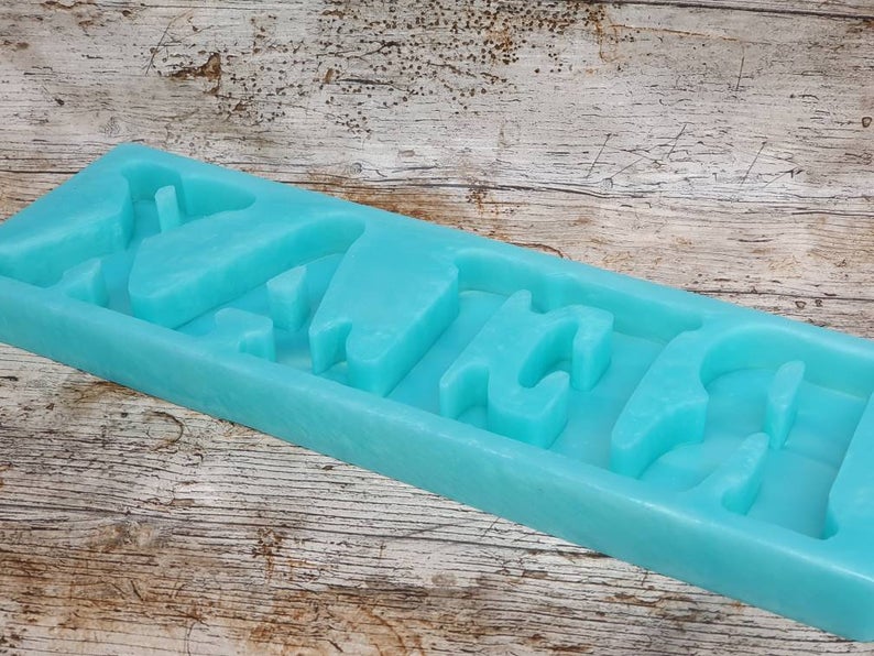 Relax: Freestanding Word Silicone Mould