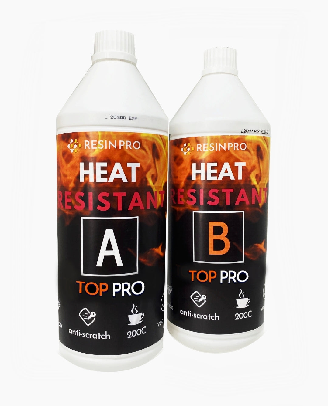 HEAT PRO - Flexible Heat-Resistant Anti-Scratch Glossy Coating - ResinPro  - Creativity at your service