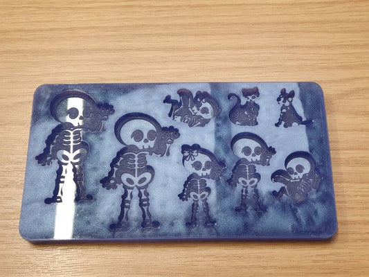 Skeleton Horror Halloween Family Silicone Mould