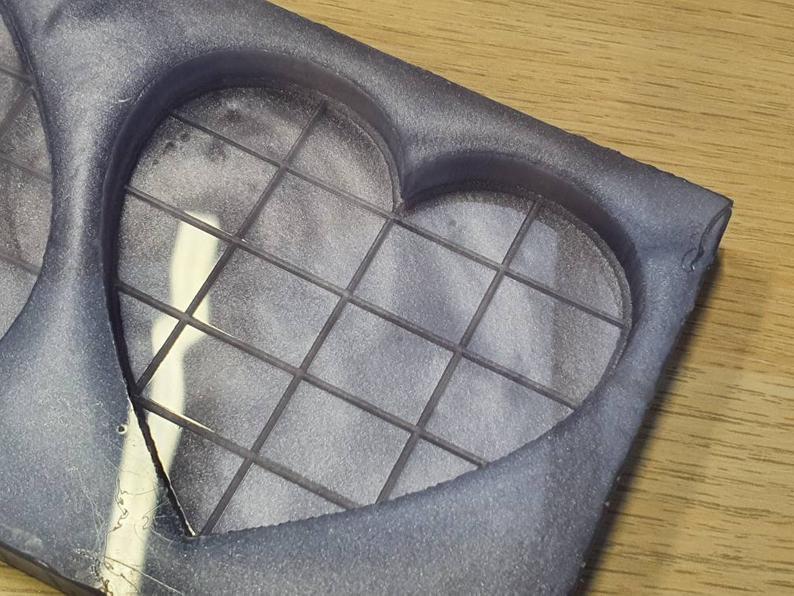 Love Heart Snap bar Silicone Mould