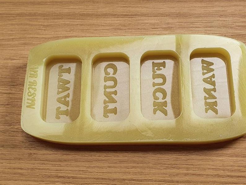 Swear Word / Naughty / Foul Language Wax Melt Silicone Moulds - HB Style Size