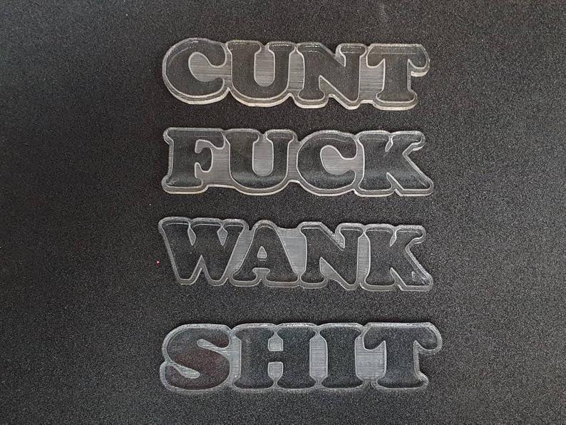 Swear / Naughty Word Silicone Mould