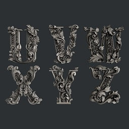 Zuri Monogram UVWXYZ