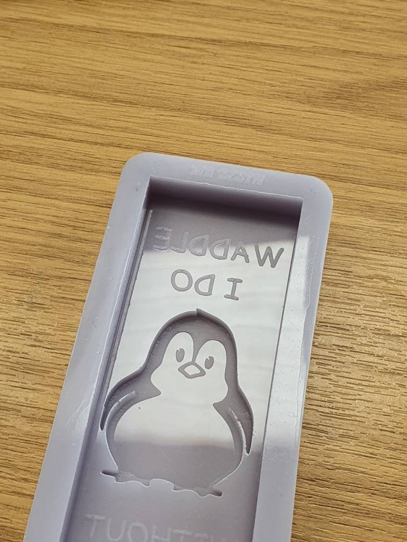 Waddle I Do Without You Penguin Wax Bar Silicone Mould