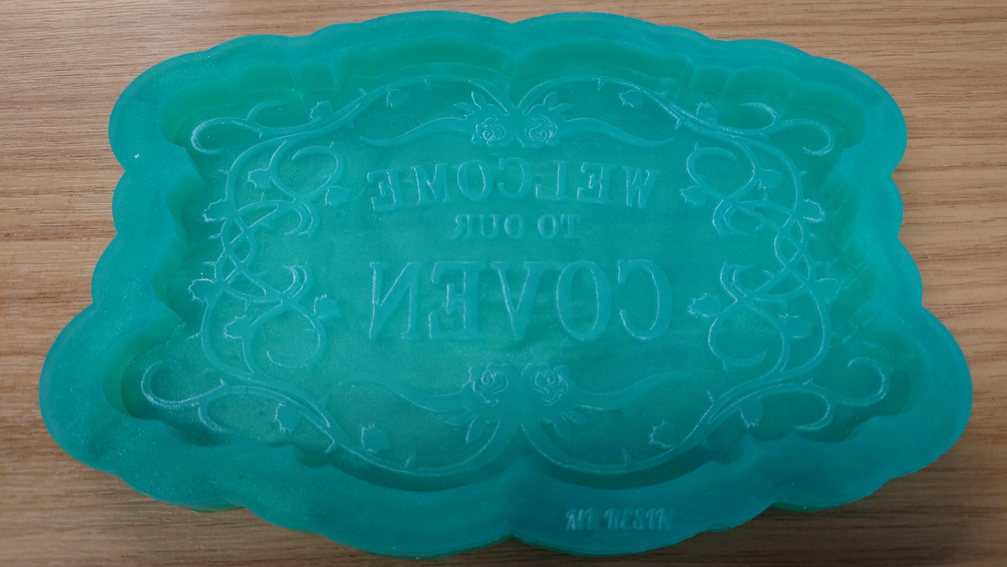 Welcome to our Coven Wall Plaque / Sign / Trinket Tray Silicone Mould
