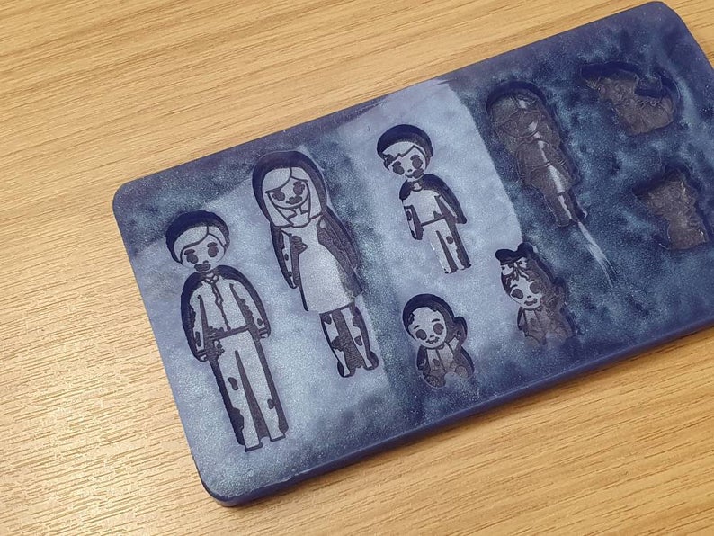 Zombie Horror Halloween Family Silicone Mould