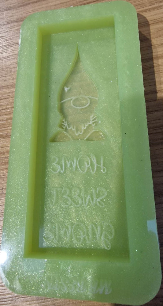 Home Sweet Gnome Wax Bar Silicone Mould